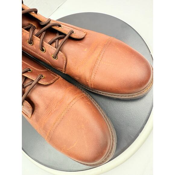 Cole Haan Grand+ Plus Lug Boots Mens Size 10M Brown Bayou Leather C39937 NEW - Picture 5 of 11